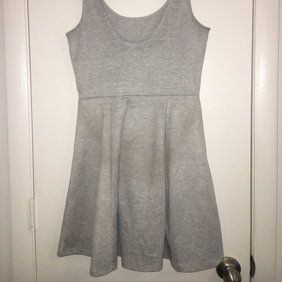 Light grey jersey dress - Picture 6 of 8